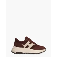 Hogan Runner H Patch Bordeaux/Beige Damessneakers