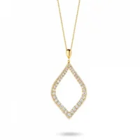 Silver Rose Ketting met hanger P2024G