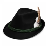 Hoed - Oktoberfest - Tirol - Deluxe - Zwart