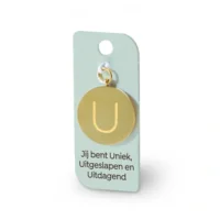 Gouden Charm - U
