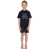 Pastunette jongens Pyjama: Blauw, korte mouw / short ( PAS.170 )