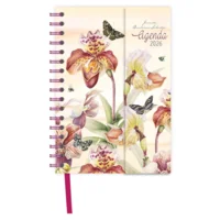 Spiraal agenda - 2026 - Janneke Brinkman - Orchidee - 11x15.5cm