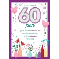 Kaart - Gefeliciteerd 60 jaar - Lifetime of love - 01-LV.GBE.0012