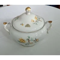 Lindner Bavaria porzellan 	68 Teerose	Soepterinne met deksel		Handarbeid