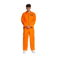 Kostuum - Gevangene - Oranje - Jumpsuit - L
