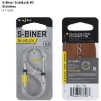 Nite Ize SlideLock Staal S-Biner Size #3 Roestvrij Karabijnhaak LSB3-11-R6