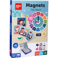 Magneetspel - Klok kijken magneetkaart - 96dlg.