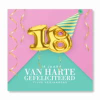 Kaart - Muziek - 18 jaar, van harte gefeliciteerd - 031
