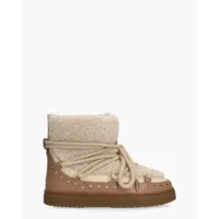 Inuikii Curly Rock Beige Dames Veterboots