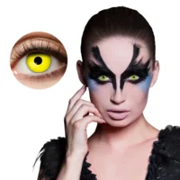 Weeklenzen Kraai – Gele Horrorlenzen voor Halloween & Cosplay
