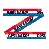 Markeerlint - Geslaagd - Rood, wit, blauw - 10m