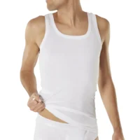 Dulcia Heren singlet: GRIJS ( tot 4XL ) Basic 1-1 Cotton ( DUL.25 )