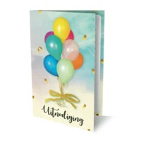 Uitnodigingskaarten - Ballonnen - 6st.