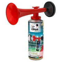 Supporter hoorn met gas bus - Toeter met vulling  100 ml - 100% brandveilig   