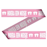 Markeerlint - Afzetlint - Hoera een meisje - 15m