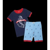Hatley Jongens 2-delige Korte Pyjama Anchors Away