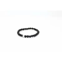 Black Lavastone Bracelet 6mm