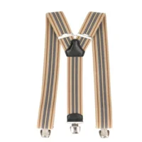 Bretellen Beige-lichtbruin-donkerblauw-wit