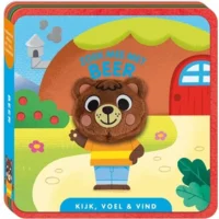Boek - Vingerpopboek - Kijk, voel en vind - Zoek mee met beer