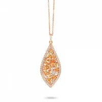 Silver Rose Ketting met hanger P6554R