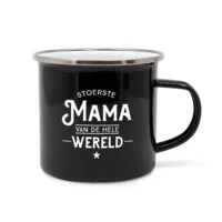 Mok - Lekker stoer - Lieve mama - Metaal
