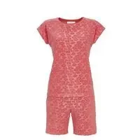 Ringella Bloomy dames Pyjama: Koraal, korte mouw, badstof ( RIN.599 )