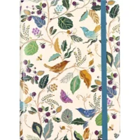 Notitieboek - Compact journal - Birds & berries - 13x18cm
