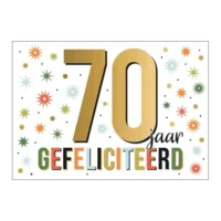 Kaart - Artige - Goud Waard - 70 jaar - GWA30