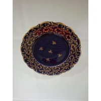 Lindner Bavaria porzellan 	228 Echt Kobalt	Dessertbord	19 cm	Handarbeid