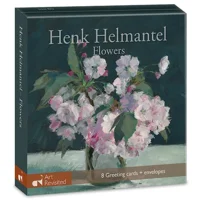 Kaartenmapje - 2 x 4 designs - Henk helmantel - Flowers - 12x12cm