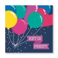 Uitnodigingskaarten - Ballonnen - 6st. - VBE.2014