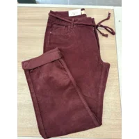 Para Mi broek: Bobby, ribcord, Burgundy Red, L30 ( PARA.383 )