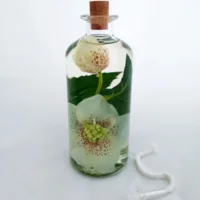 Olielamp Botella met Bloem (500 ml)
