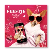 Uitnodigingskaarten - Sassy hondje - 6st. - VBE.2019