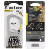 Nite Ize SlideLock KeyRack Roestvrij Staal met Stalen Microlock S-Biners KCK-11-R3