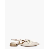 Di Lauro Walynn Off-White Dames Slingbackloafers