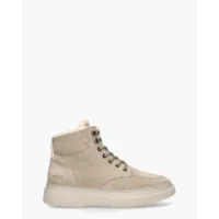 Nubikk Jonah Polar Fur Beige Heren Veterboots