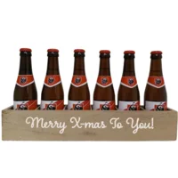 Jupiler Bierpakket : Merry X-mas To You - Houten Kratje