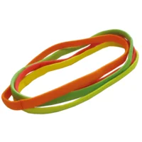 Set van 4 Neon Haarbanden Roze Groen Geel Oranje