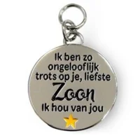 Bedeltje - Liefste zoon - Charms for you