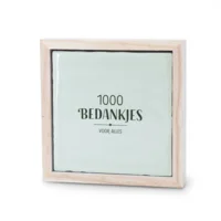 Liefs in een lijstje - 1000 bedankjes voor alles