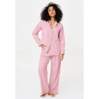 Lingadore Stripes pyjama in vieux roze