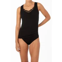 Janira Onderhamd Dames:CTA SM Beth Cotton, mouwloos met kant ( JAN.294 / JAN.295 / JAN.296 )