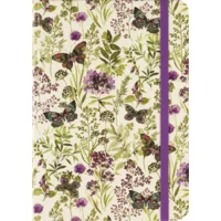 Notitieboek - Compact journal - Amethyst butterflies - 13x18cm