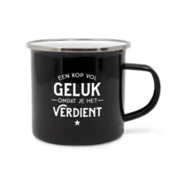 Mok - Lekker stoer - Mok vol geluk - Metaal