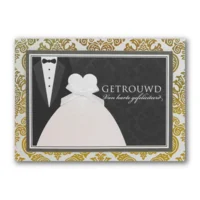 Kaart - Getrouwd - Glitter & Glamour - LLE.3027
