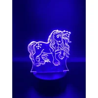 3D led lamp - unicorn