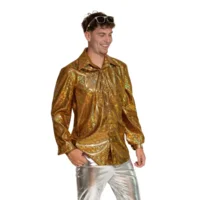 Shirt - Disco - Goud - Glanzend - M