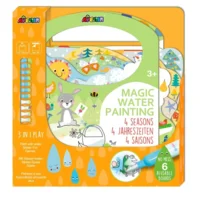 Kleuren met water - Vier seizoenen - Met spelletjes & stickers