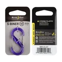 Nite Ize S-Biner Size #2 Plastic Paars Karabijnhaak SBP2-03-23T